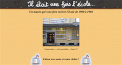 Desktop Screenshot of iletaitunefoislecole.fr